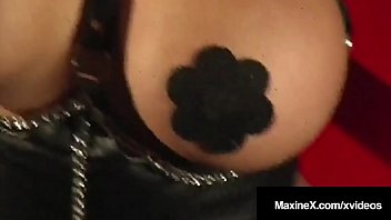 Bound Busty Asian Maxine X Made To Cum In A Ratchet Gag!