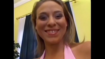 Amazing blonde in stockings Victoria Swinger takes fat cock in her tight asshole