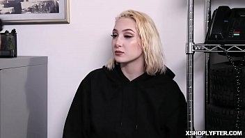 Skylar Vox gets hr tight pussy romped hard sideways by the security officer