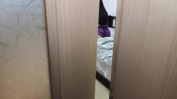 Spying on step sister while she humping pillow. Fucked this nympho when parents in the kitchen