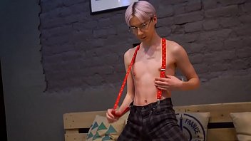 Sexy Nerd Teen Twink Boy Karol Gajda Jerks Off &amp_ Plays With His Little Ass