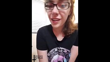 Cute Nerd Masturbates in Panties Sexting Session