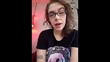 Cute Nerd Masturbates in Panties Sexting Session