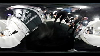 VR Video at Exxxotica NJ 2018 of Victoria June giving me a lapdance on a bed.