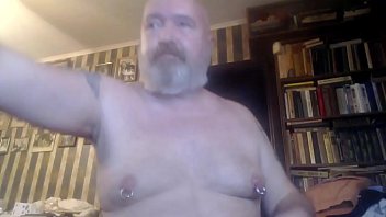 NIKOLAY SKOVORODA jerks off his big nipples and micropenis