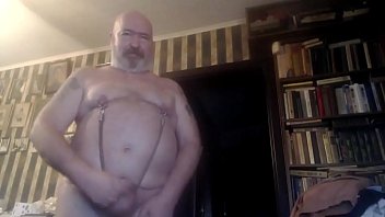 NIKOLAY SKOVORODA jerks off his big nipples and micropenis