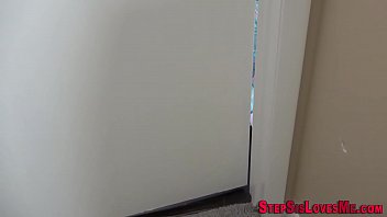 Flat chested teenager with small tits