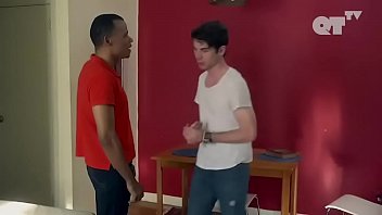 Cameron Scoggins and Leroy McClain gay kiss from the movie titled as The Happy Sad | GAYLAVIDA.COM