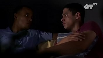 Cameron Scoggins and Leroy McClain gay kiss from the movie titled as The Happy Sad | GAYLAVIDA.COM