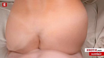 Stunning CAM ANGEL shows him her big tits and sucks his boner before riding it until he nuts! (German)  &rarr_ FULL SCENE FREE on angel.erotik.com