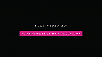 Nasty AMWF slut Nadia White pleasures masked Asian boy