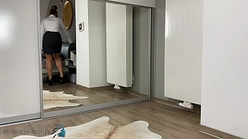 business woman tries different panties, Business Bitch