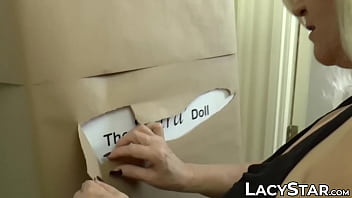 GILF Lacey Starr sucking plastic dick and oral with sexdoll