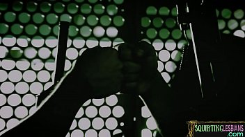 Squirting lesbian duo seduced by busty MILF