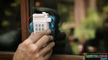 Squirting lesbian duo seduced by busty MILF