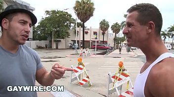 GAYWIRE - Muscular Studs Marc Dylan And The Rock Bump Uglies In Public Restaurant!