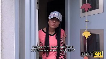 DEBT4k. Collector offers seductive debtor Adelle to make him happy