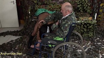 Nasty Slut Fucks A Small Dick Old Cripple