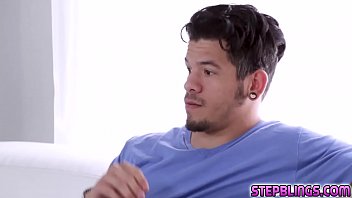 Harmony Wonder pops out her teen pussy for her horny stepbrother