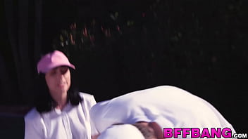 Teens turn a tennis match into reverse gangbang