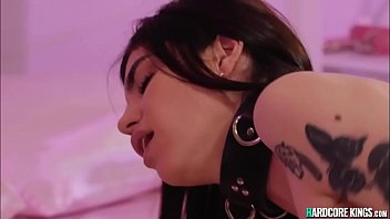 Redhead lezdom licking petite brunette