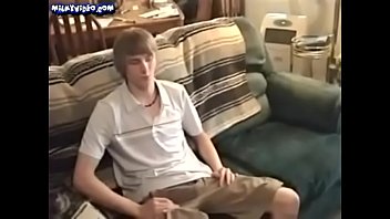 Fresh blond 18yr jerking off and cumshot