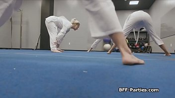 Foursome after karate with the master