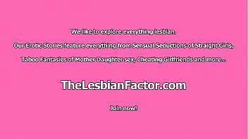 A blonde lesbian fingering her roommate