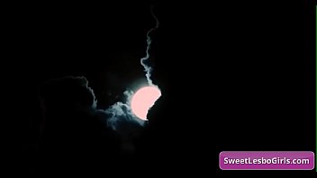 Sexy teen lesbian hotties Gianna Dior, Shyla Jennings lick each other and make out in a tent at night