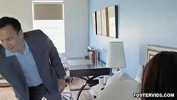 Alex Coals foster fucks her tight pussy hard from behind