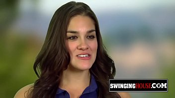 Softcore sex in the shower with a horny swinger brunette wife.