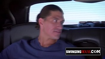 Softcore sex in the shower with a horny swinger brunette wife.