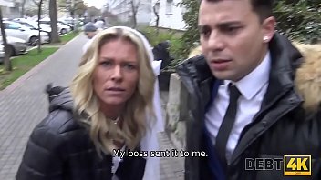 DEBT4k. Magnificent Victoria Pure has wonderful sex with debt agent