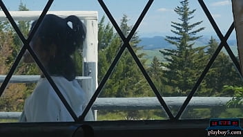 Indian MILF model stripteasing outdoor and plays with a hose