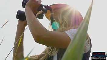 Indian MILF model stripteasing outdoor and plays with a hose