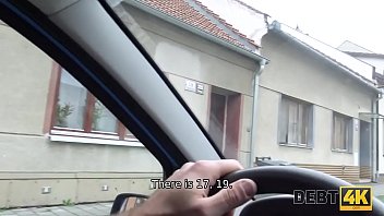 DEBT4k. Collector can close debts if redhead with belly will undress