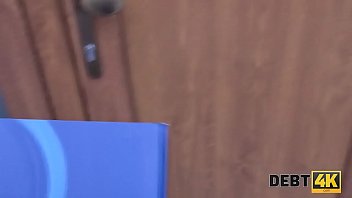 DEBT4k. Collector can close debts if redhead with belly will undress