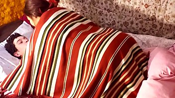 Romantic and real couple sex at home