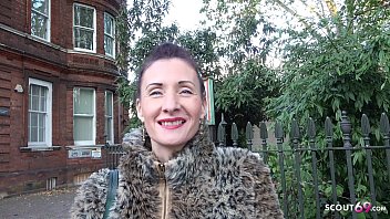 GERMAN SCOUT - SKINNY REDHEAD MATURE SCARLETT TALK TO FUCK AT STREET CASTING