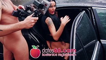 Filthy GOTHIC LADY Sidney Dark sucking his cock at the drive thru before getting banged in public! Dates66.com (FULL SCENE)