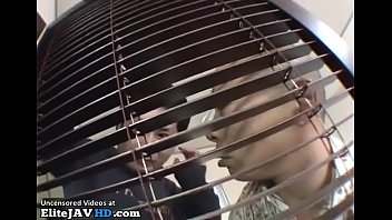 Japanese BBW with huge tits satisfies small guy