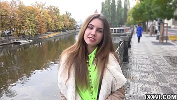 Pickup of a young Ukrainian girl and her quality blowjob. Elle Rose with Vira Gold