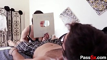 It is '_s birthday today and his hot step mom has the perfect gift for him: a card and an incredible sloppy blowjob