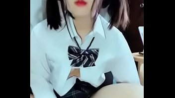 Cute Japanese dildo riding