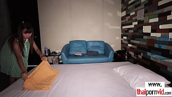 Petite thai masseur hardcore fucked raw after massage