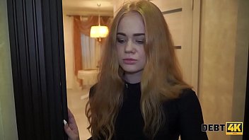 DEBT4k. Bright girl Rose Wild satisfies debt collector immediately