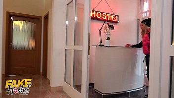 Fake Hostel Hot MILF and Young lesbian team up to fuck straight teen