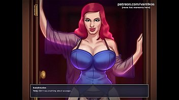 Summertime Saga[0.20] | Horny redhead stepmom milf cougar with huge tits wants a big young cock inside her wet horny mature pussy | My sexiest gameplay moments | Part #34