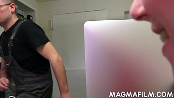 CFNM - clothedBossy bitch uses her employee for pleasure