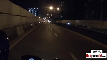 Thai girlfriend with small tits ass fucked by boyfriend